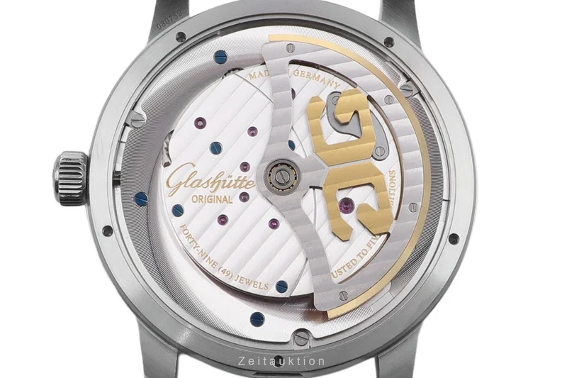Glashütte PanoMaticInverse steel automatic men's watch 1-91-02-02-02-30 LP: 15100EUR [2602374]