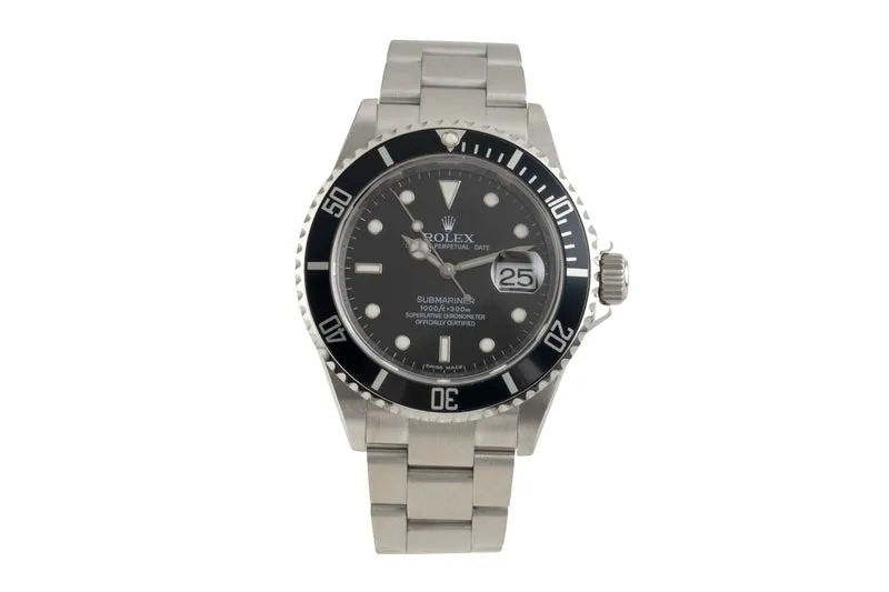 Rolex Submariner steel automatic men's watch 16610 T [2602386]