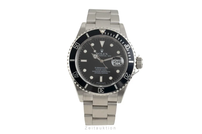 Rolex Submariner steel automatic men's watch 16610 T [2602386]