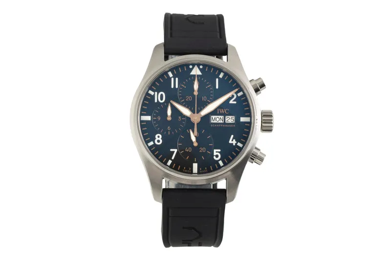 IWC Fliegerchronograph steel automatic men's watch IW388116 LP: 7700EUR [2602409]