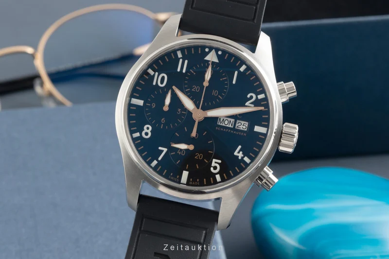 IWC Fliegerchronograph steel automatic men's watch IW388116 LP: 7700EUR [2602409]