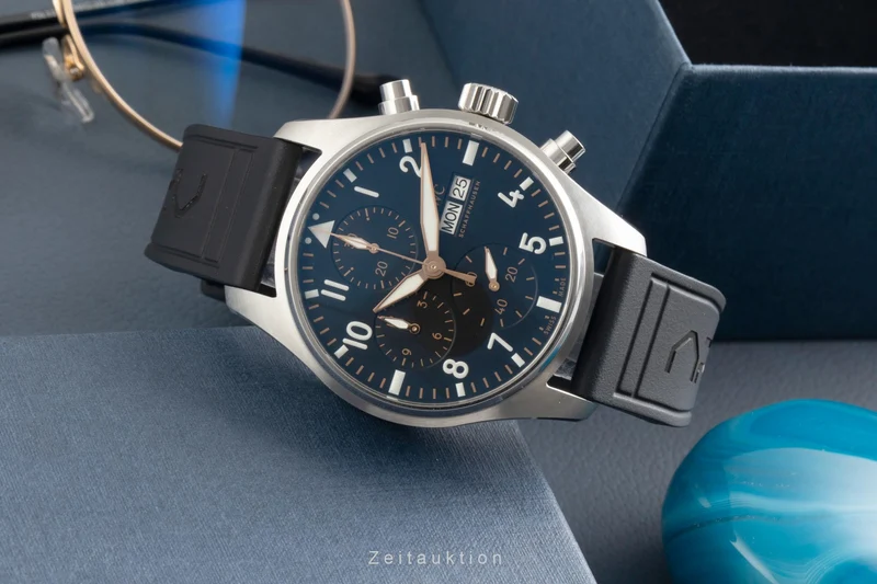IWC Fliegerchronograph steel automatic men's watch IW388116 LP: 7700EUR [2602409]