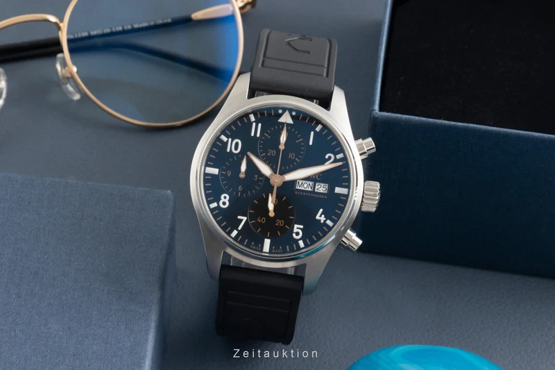 IWC Fliegerchronograph steel automatic men's watch IW388116 LP: 7700EUR [2602409]