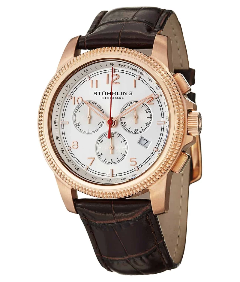 Stührling Targa Courant 717 Quartz 43mm Chronograph