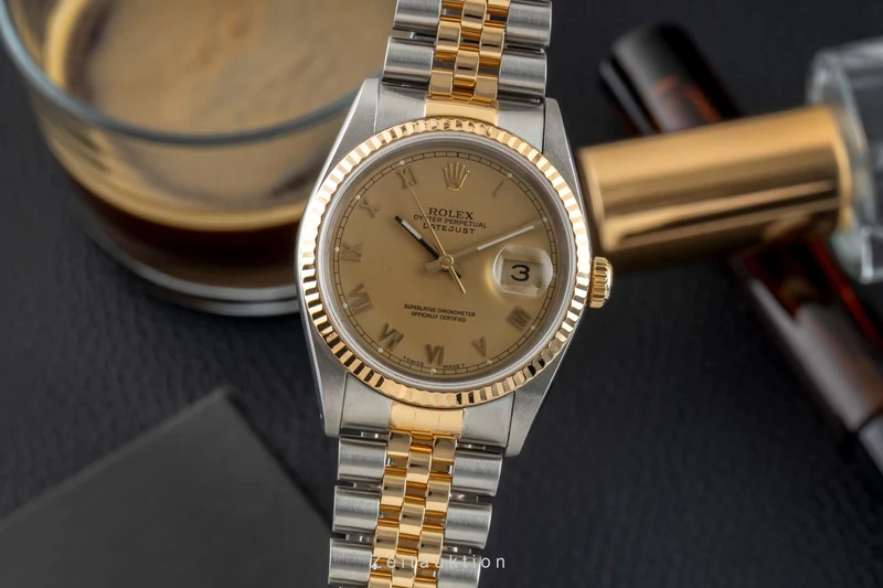 Rolex Datejust steel / gold automatic men's watch 16233 [2601556]