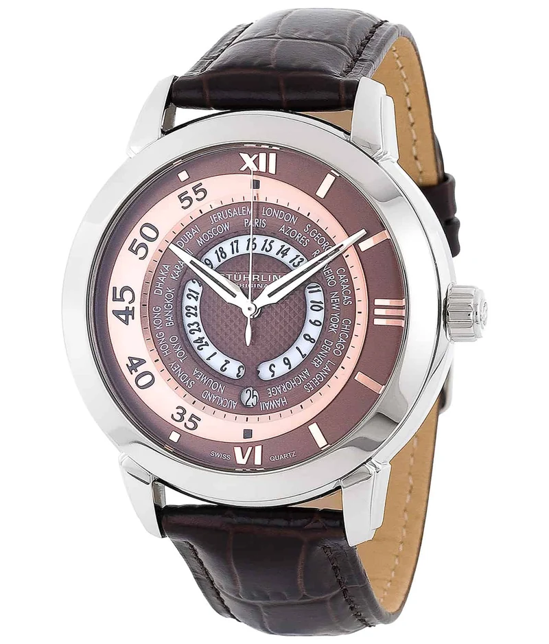 Stührling World Traveler 118B Quartz 46mm Classic