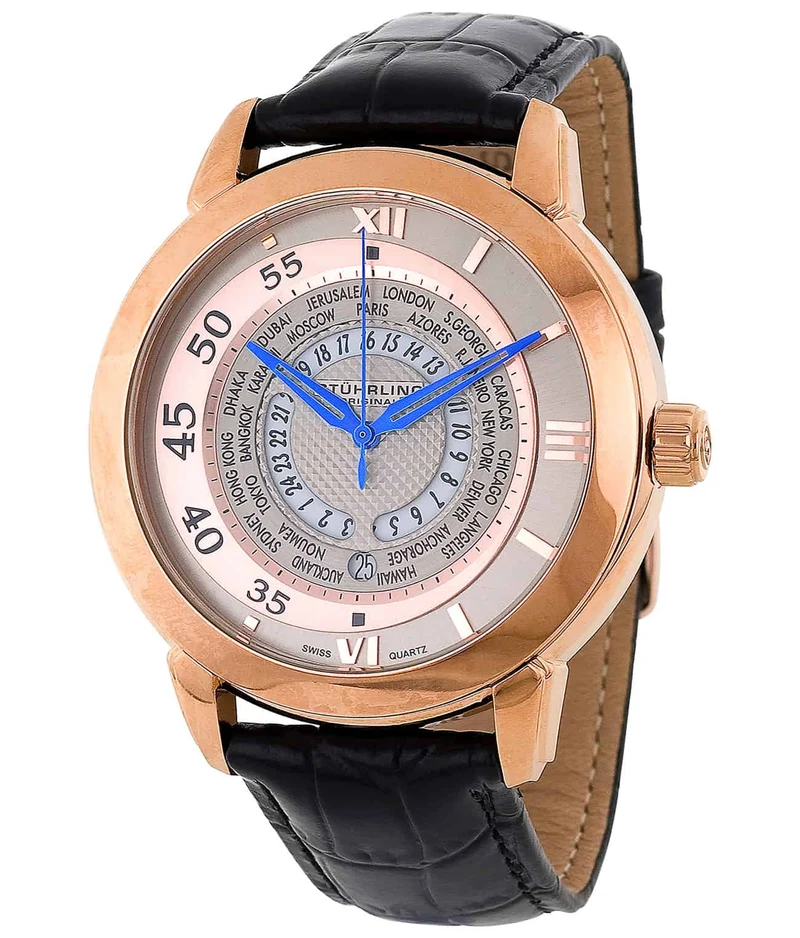 Stührling World Traveler 118B Quartz 46mm Classic