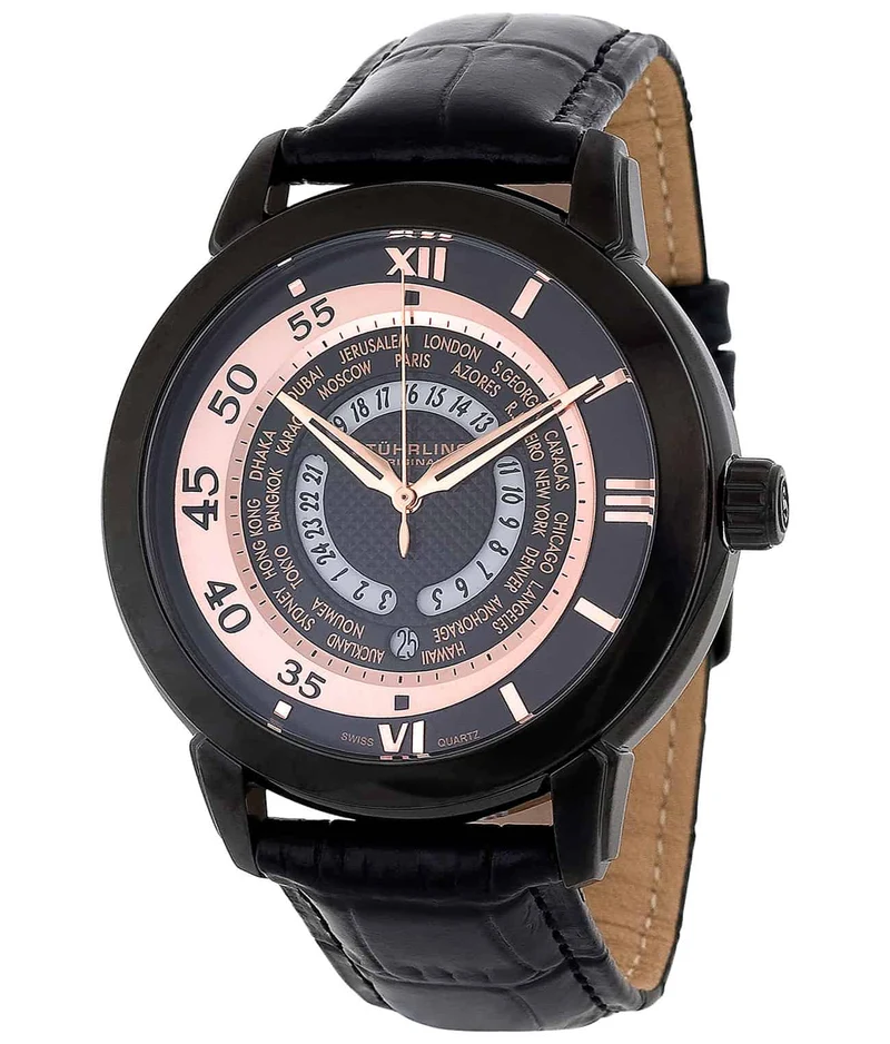 Stührling World Traveler 118B Quartz 46mm Classic