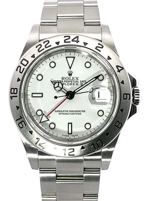 Rolex Explorer II Edelstahl Ref. 16570 Weiß LC100 2007 D-Serial