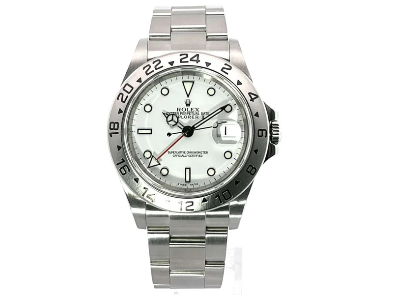 Rolex Explorer II Edelstahl Ref. 16570 Weiß LC100 2007 D-Serial