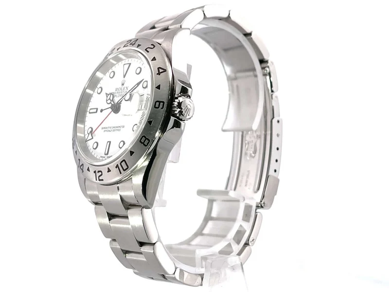 Rolex Explorer II Edelstahl Ref. 16570 Weiß LC100 2007 D-Serial