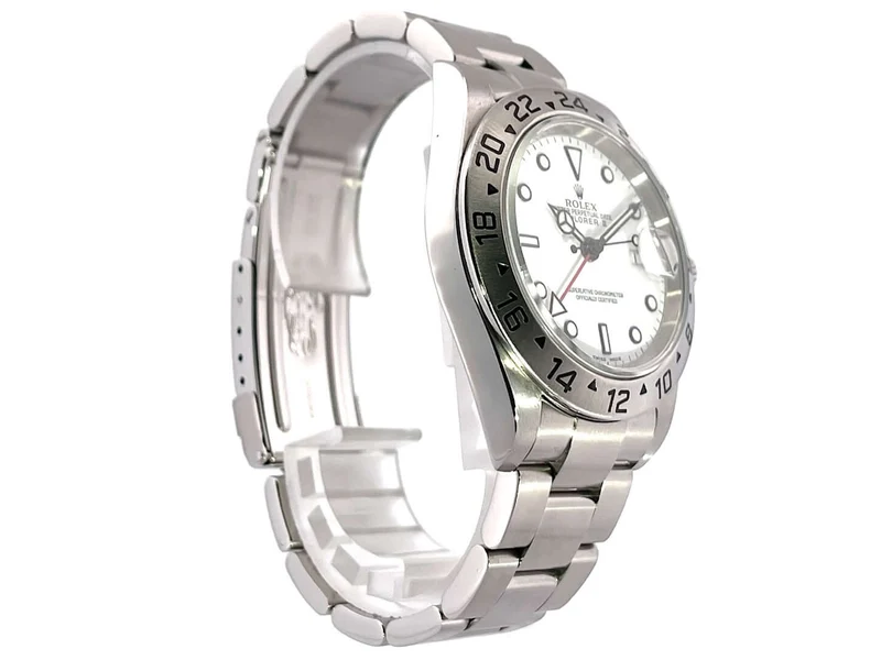 Rolex Explorer II Edelstahl Ref. 16570 Weiß LC100 2007 D-Serial