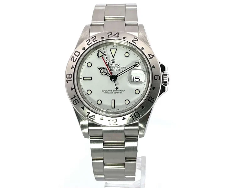 Rolex Explorer II Edelstahl Ref. 16570 Weiß aus 2004 F-Serial