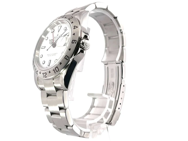 Rolex Explorer II Edelstahl Ref. 16570 Weiß aus 2004 F-Serial