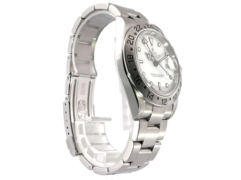 Rolex Explorer II Edelstahl Ref. 16570 Weiß aus 2004 F-Serial