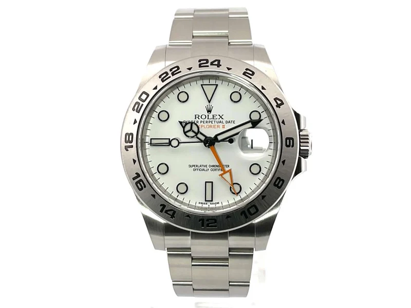 Rolex Explorer II 42 Edelstahl 216570 weißes Zifferblatt aus 2020