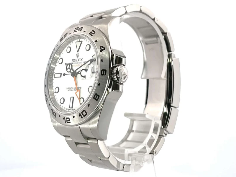Rolex Explorer II 42 Edelstahl 216570 weißes Zifferblatt aus 2020