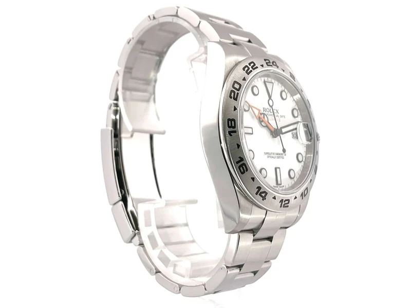 Rolex Explorer II 42 Edelstahl 216570 weißes Zifferblatt aus 2015