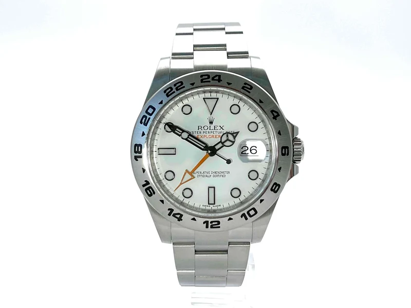 Rolex Explorer II 42 Edelstahl 216570 weißes Zifferblatt LC100 aus 2013