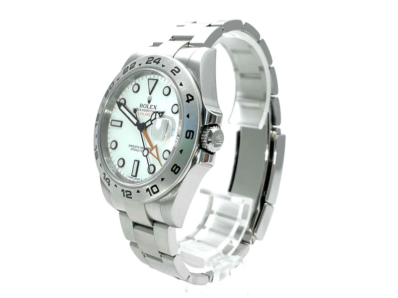 Rolex Explorer II 42 Edelstahl 216570 weißes Zifferblatt aus 2016