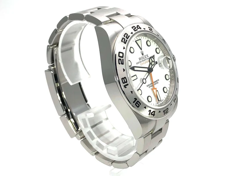 Rolex Explorer II 42 Edelstahl 216570 weißes Zifferblatt aus 2019