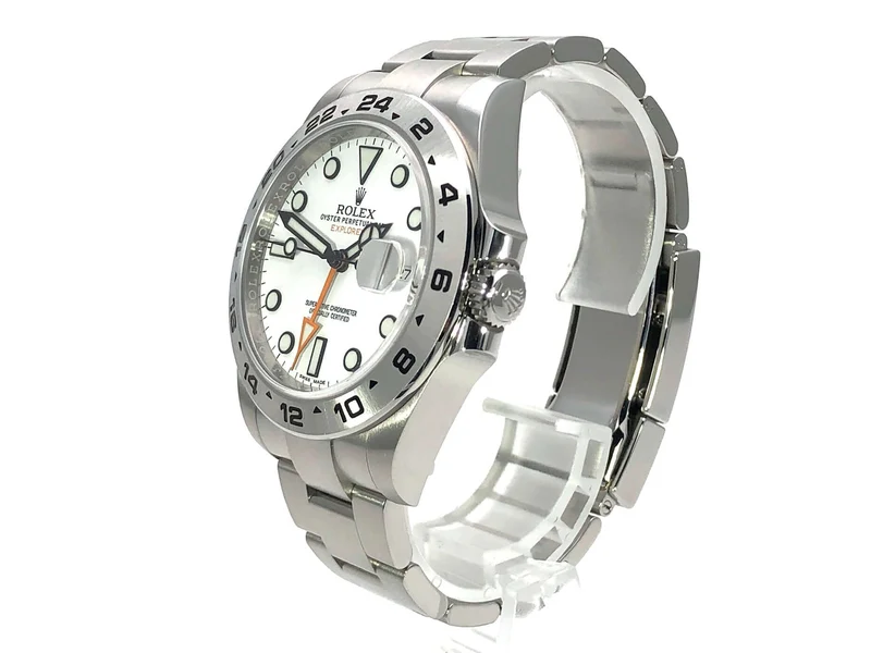 Rolex Explorer II 42 Edelstahl 216570 weißes Zifferblatt aus 2019