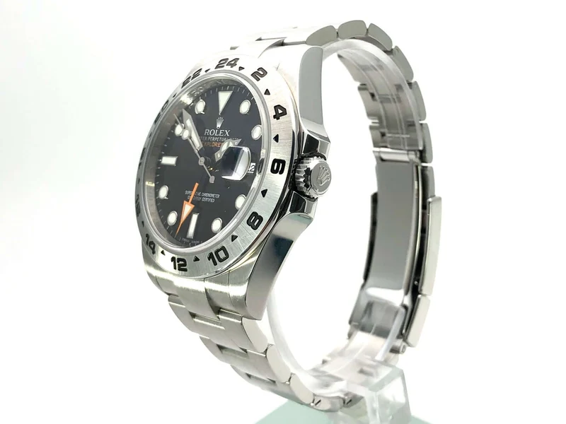 Rolex Explorer II 42 Edelstahl 216570 schwarzes Zifferblatt aus 2016