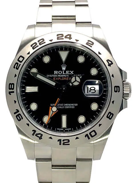 Rolex Explorer II 42 Edelstahl 216570 Schwarz aus 2018 LC100