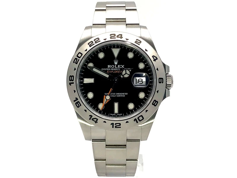 Rolex Explorer II 42 Edelstahl 216570 Schwarz aus 2018 LC100