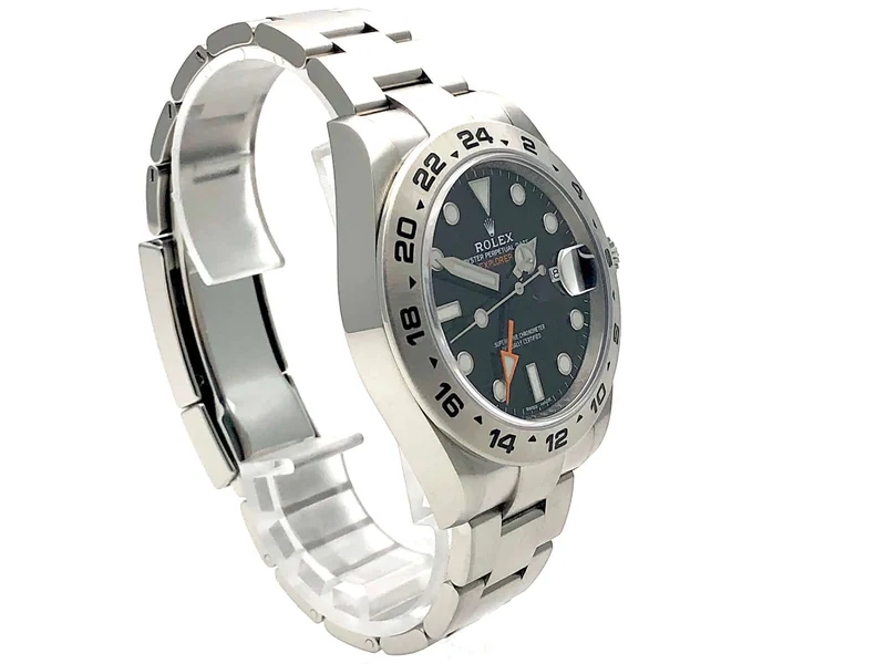 Rolex Explorer II 42 Edelstahl 216570 Schwarz aus 2018 LC100