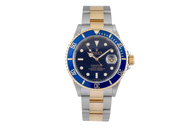 Rolex Submariner steel / gold automatic men's watch 16613 T [2601858]