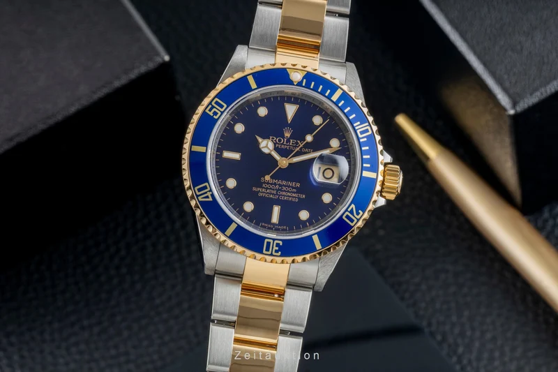 Rolex Submariner steel / gold automatic men's watch 16613 T [2601858]