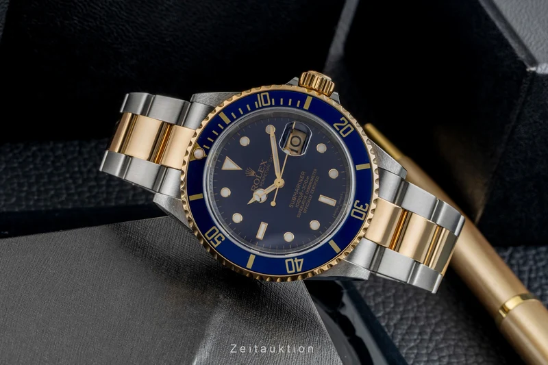Rolex Submariner steel / gold automatic men's watch 16613 T [2601858]