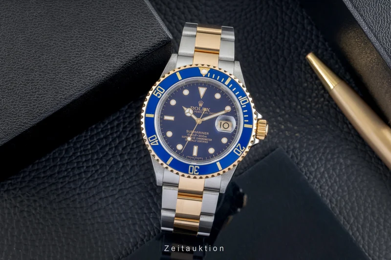 Rolex Submariner steel / gold automatic men's watch 16613 T [2601858]