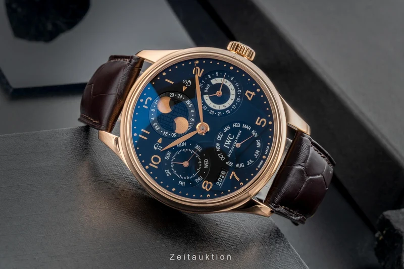 IWC Portugieser 18 ct red gold automatic men's watch IW502122 LP: 56900EUR [2601827]