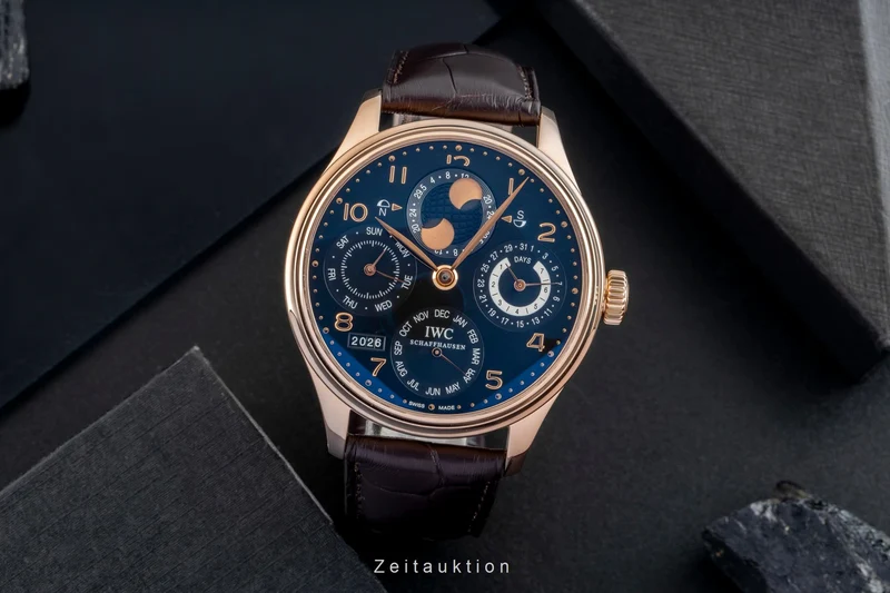 IWC Portugieser 18 ct red gold automatic men's watch IW502122 LP: 56900EUR [2601827]