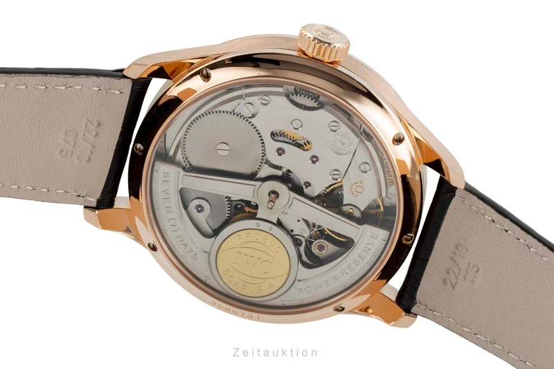 IWC Portugieser 18 ct red gold automatic men's watch IW502122 LP: 56900EUR [2601827]