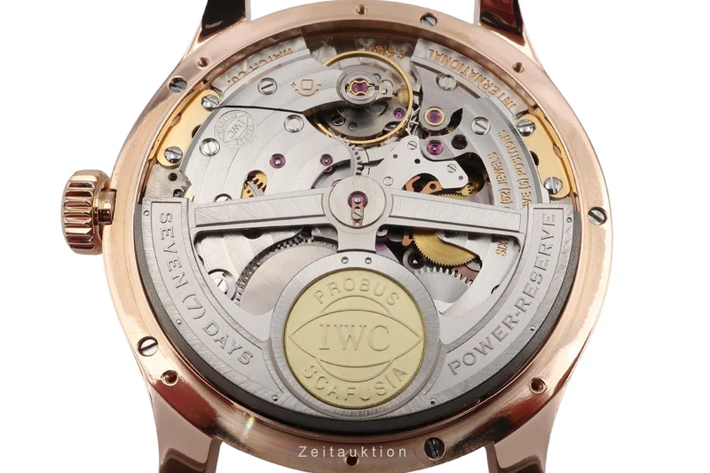 IWC Portugieser 18 ct red gold automatic men's watch IW502122 LP: 56900EUR [2601827]