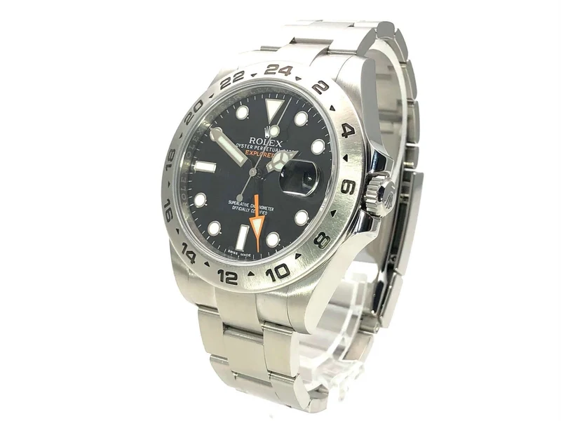 Rolex Explorer II 42 Edelstahl 216570 schwarzes Zifferblatt aus 2017