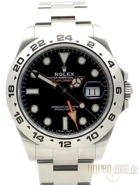 Rolex Explorer II 42 Edelstahl 216570 schwarzes Zifferblatt aus 2020