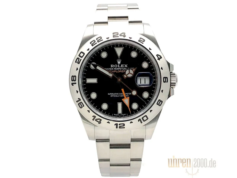 Rolex Explorer II 42 Edelstahl 216570 schwarzes Zifferblatt aus 2020