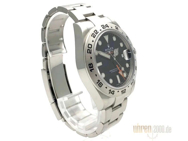 Rolex Explorer II 42 Edelstahl 216570 schwarzes Zifferblatt aus 2020