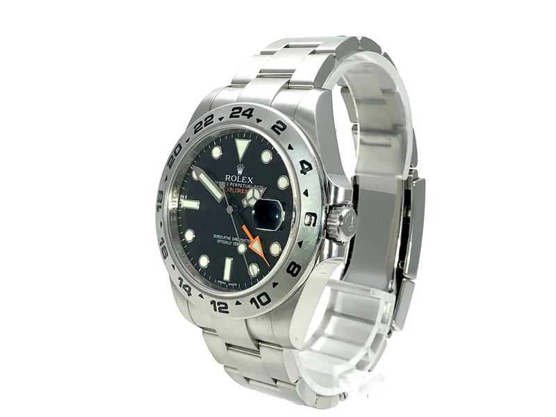 Rolex Explorer II 42 Edelstahl 216570 schwarzes Zifferblatt aus 2011