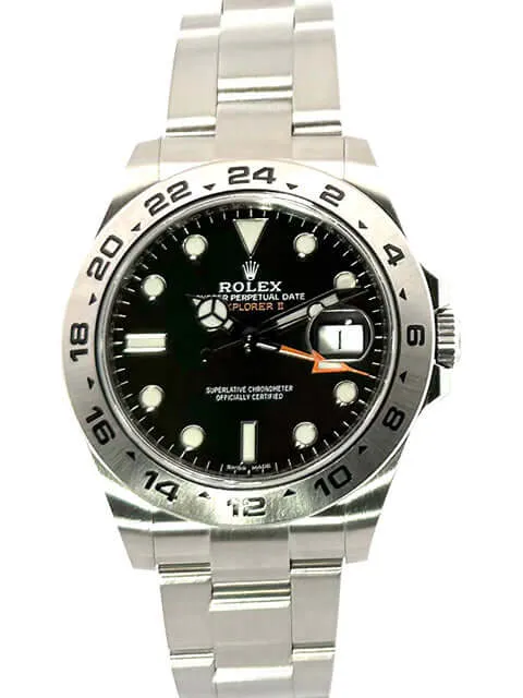 Rolex Explorer II 42 Edelstahl 216570 Schwarz
