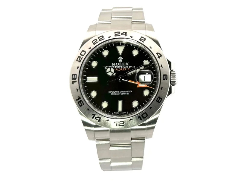 Rolex Explorer II 42 Edelstahl 216570 Schwarz