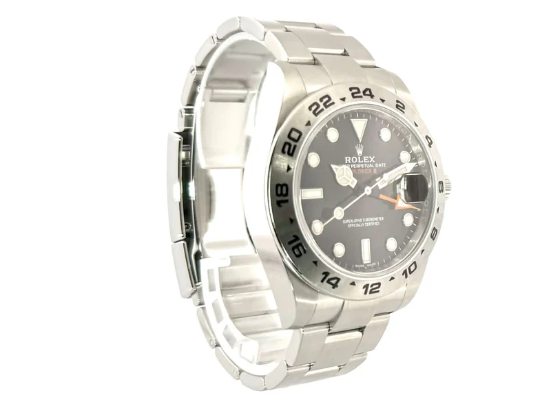 Rolex Explorer II 42 Edelstahl 216570 Schwarz