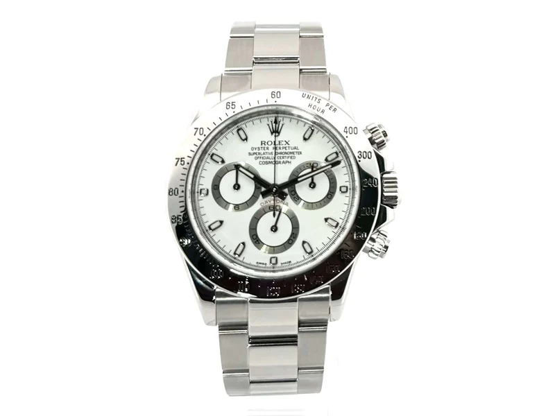 Rolex Daytona Edelstahl 116520 Weiß