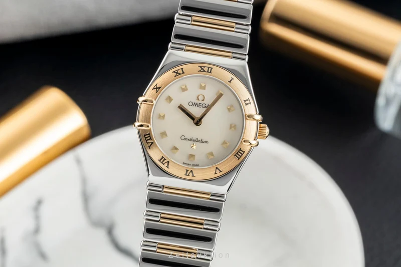 Omega Constellation steel / gold quartz women's watch 1371.71.00 [2601672]