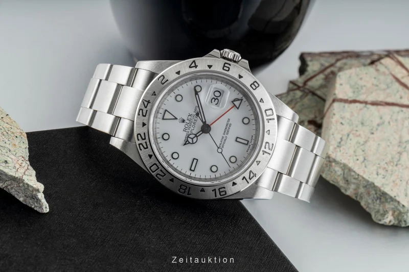 Rolex Explorer II steel automatic men's watch 16570T [2601635]