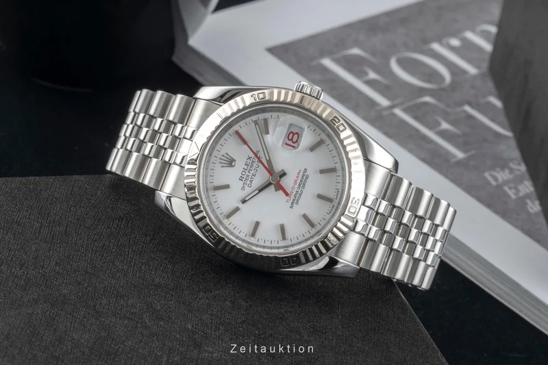 Rolex Datejust Turn-O-Graph steel / white gold automatic men's watch 116264 [2601585]